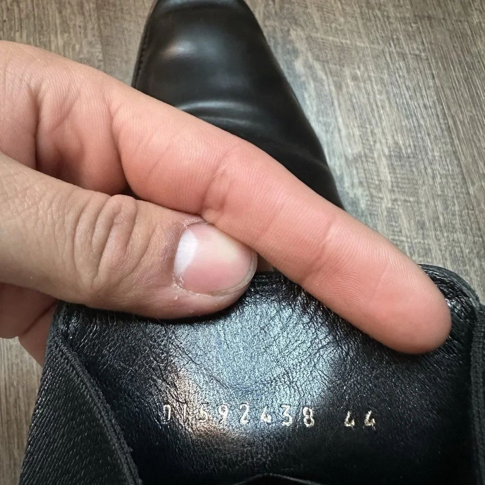 Hedi Slimane Saint Laurent Wyatt 44 US 11 Chelsea Men's Boots Leather Y2K YSL